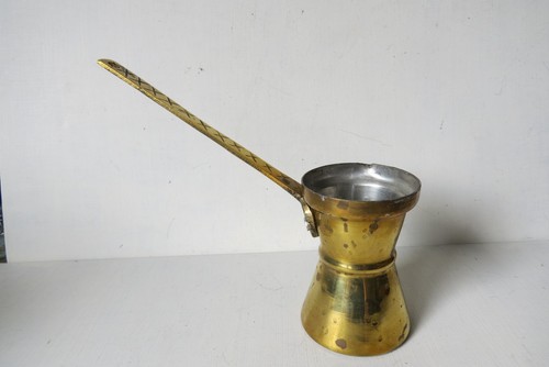 Vintage brass turkish coffee - vintage,