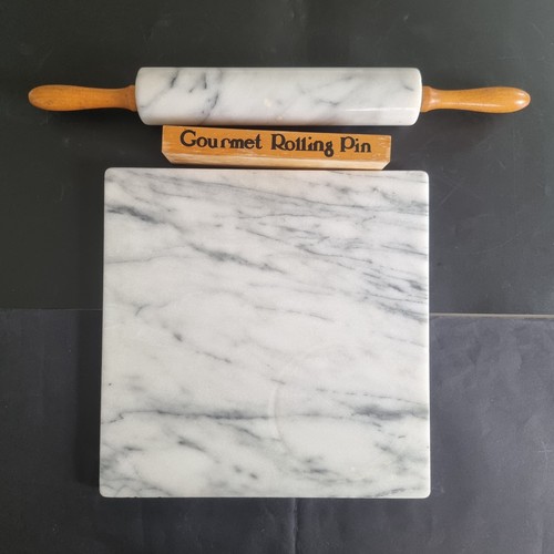 Marble rolling pin wooden - rolling, on