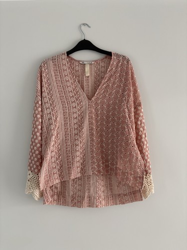 Zara pink embroidered boho - zara,