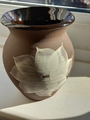 Studio pottery small vase - a,