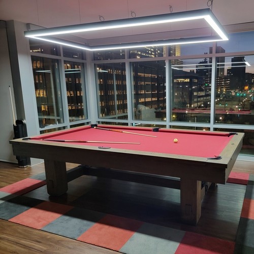 8ft modern pool table - 8ft, lighting