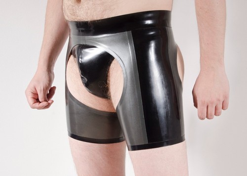 Rubber chaps shorts - rubber,