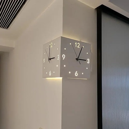 Double sided wall clock - double,