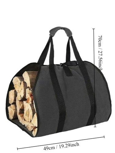 Firewood carrier bag canvas - carrier,