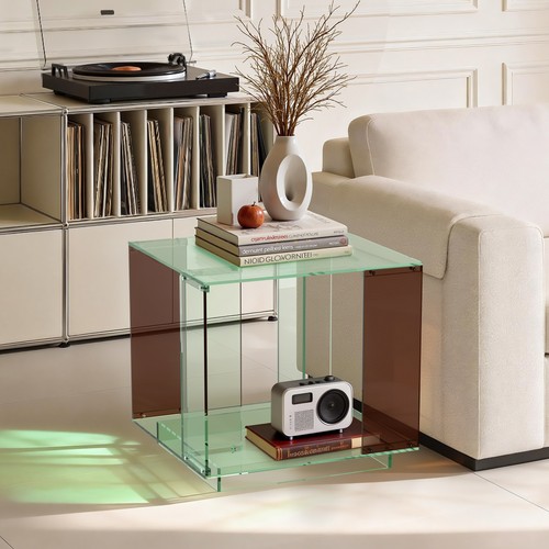Acrylic nightstand side table - acrylic,