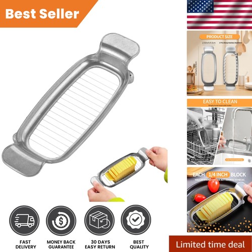 Stainless steel butter cutter - steel,