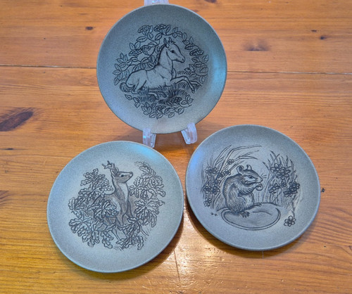 Poole pottery stoneware plates - poole,