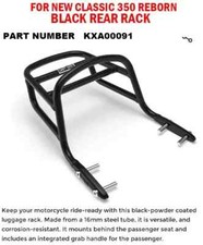 "BLACK REAR RACK" FIT FOR