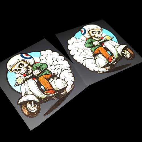 Mods skull rider lambretta - mods,