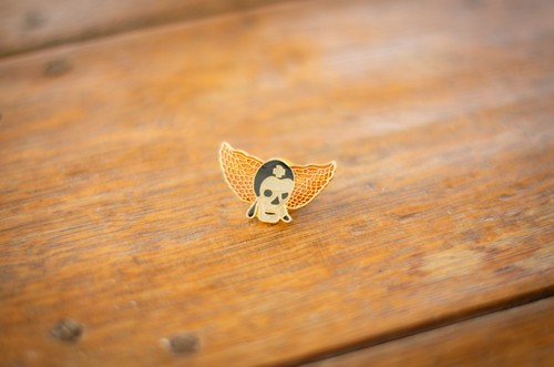 Vintage aviator skull - -,