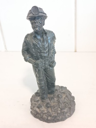 British coal miner figurine - coal,