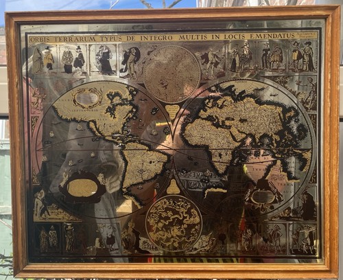 Vintage world map peter - world, by