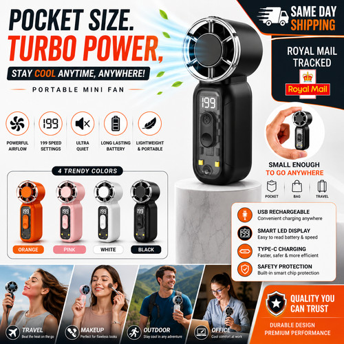 Portable fan mini turbo - portable,