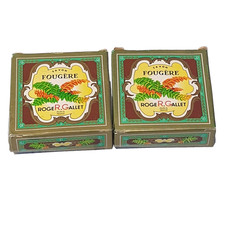 2 x ROGER & GALLET SOAP Vintage Travel Hotel Savon Fougere Hotel Paris-Est New