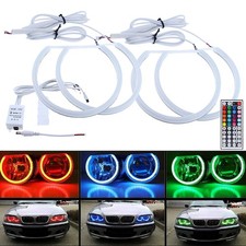 FOR BMW E36 E38 E39 E46 Projector RGB Cotton Angel Eyes Halo Ring Light 131mm