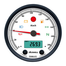 ACEWELL Analog Tacho 210 Km/h Digital DZM