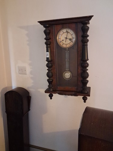 Antique wall clock made - antique,