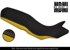 FITS BMW F 650 800 GS 08-12 DUAL CUSTOM VINYL SEAT COVER DSG2 BLACK & YELLOW