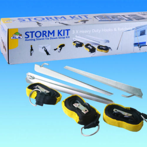 Awning storm tie down - tie,