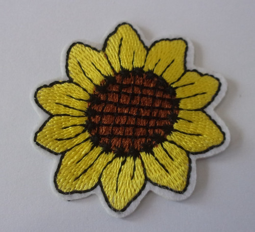 Sunflower iron sew on - iron,