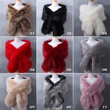 Women Fluffy Faux Fur Wedding