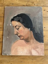 vintage mid century French Oil