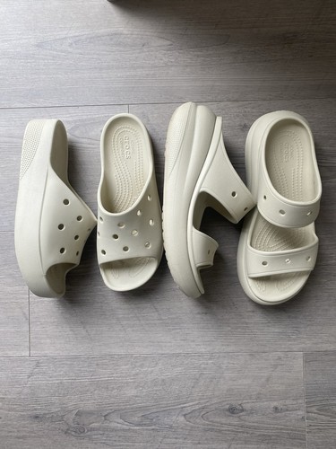 Crocs beige cream platform - crocs,