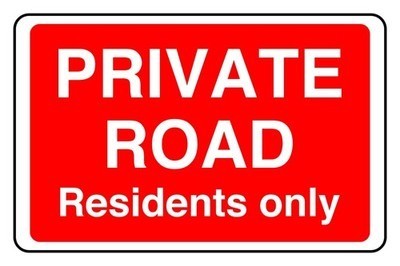 Private road residents - private,