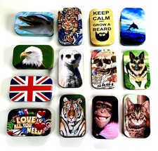 1 OZ TOBACCO TIN HINGED PILL