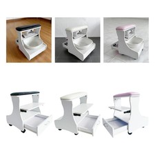 Pedicure Foot Rest with Wheels