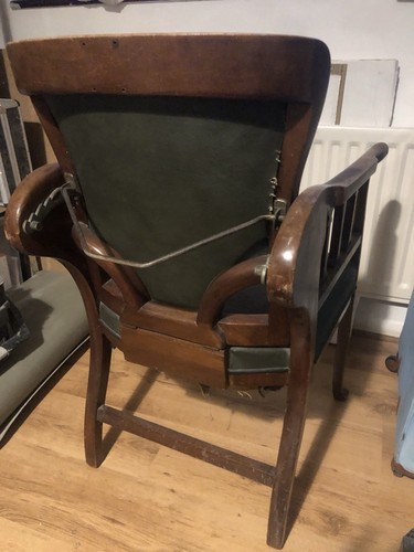Vintage barber chair with - vintage,