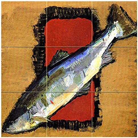Tile mural russian art - russian, fish