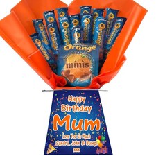 Personalised Chocolate Bouquet Hamper Gift -  (TERRYS CHOCOLATE ORANGE)