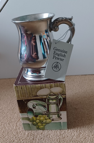English pewter tankard mug - english,