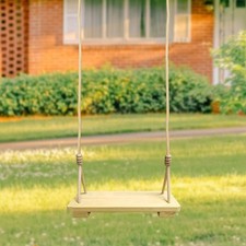 Wood Tree Swing Seat Indoor Outdoor Rope Set Christmas Gifts for Children Adult