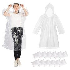 12 Waterproof Rain Poncho |