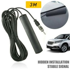 Car AM FM Stereo Radio Antenna Internal Glass Windscreen Mount Amplified Aerial