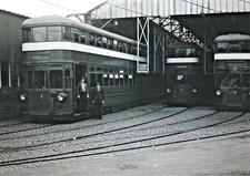Mumbles Railway Tram Depot Swansea 1959 real photograph reprint e