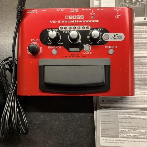 Boss vocal harmonist - ve-2,