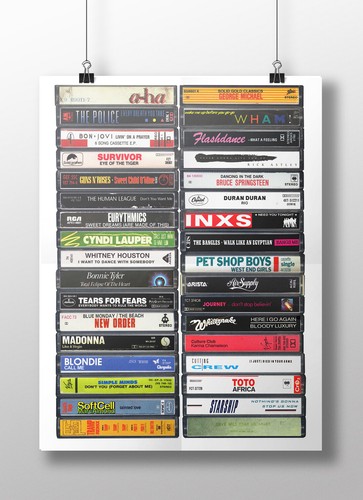 1980 music poster original - 1980's, poster: