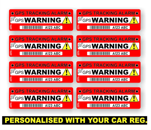 Personalised warning car - warning,