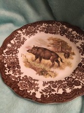 royal worcester palissy game series boar plate 22cm