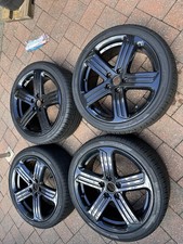 VOLKSWAGEN VW GOLF Mk7 ALLOYS/WHEELS SET OF 4 IN BLACK