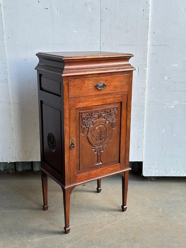 Edwardian carved oak - an,