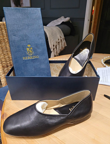 Herring grecia black leather - herring,