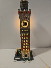 Dept 56 Baltimore Arts Tower MISSING ONE CLOCK