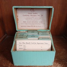 ANTIQUE 1906-1907 RECIPE BOX
