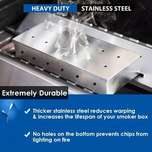 Bbq smoke box stainless steel - bbq,