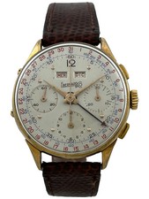 Eberhard & Co Date-Compax Manual Wind Men's Chronograph Valjoux 72C Works