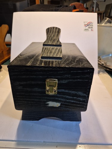 Vintage oak shoe shine - shoe,